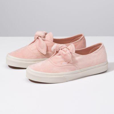 Vans Velvet Authentic Knotted (rose Cloud)