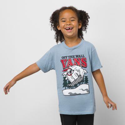 Vans Little Kids Snow Scene T-shirt (ashley Blue)
