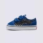 Vans Toddler Reflective Flame Old Skool V (true Blue)