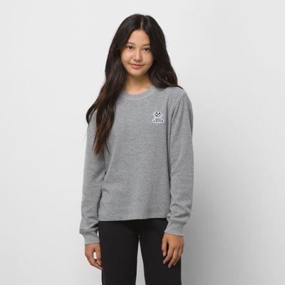 Vans Kids Walk It Thermal Long Sleeve Tee (grey Heather)