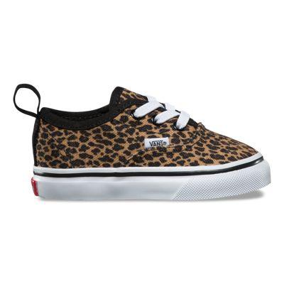 Vans Toddlers Mini Leopard Authentic Elastic Lace (brown/true White)