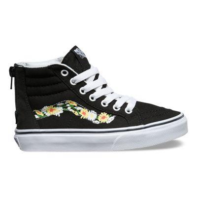 Vans Kids Daisy Sk8-hi Zip (black/true White)