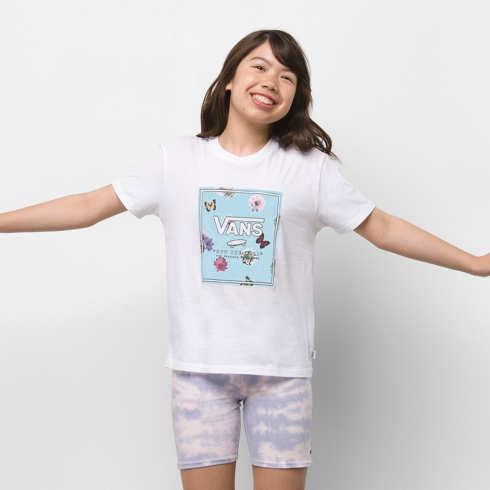 Vans Kids Box Butter Floral Crew Tee (white)