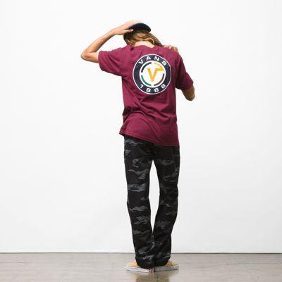 Vans Pinpoint Short Sleeve T-shirt (burgundy)