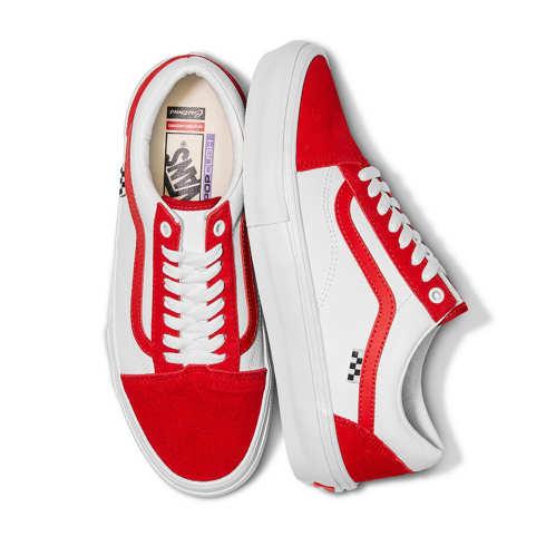 Vans Customs True White Racing Red Skate Old Skool (customs)