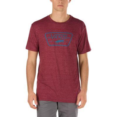 Vans Triblend Full Patch T-shirt (rhubarb Heather)