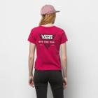 Vans Tri Check Baby Tee (cerise)