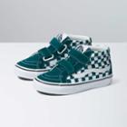 Vans Kids Sk8-mid Reissue V (color Theory Checkerboard Deep Teal)