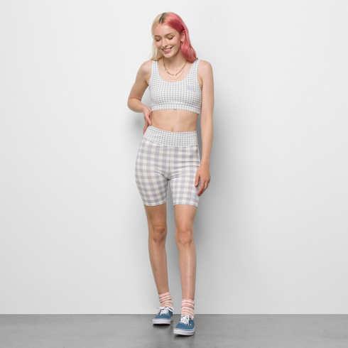 Vans Mixed Up Gingham Legging Short (languid Lavender)