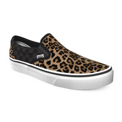 Vans Customs Leopard Checkerboard Slip-on (customs)