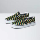 Vans Kids Classic Slip-on (gradient Rainbow Check Black)