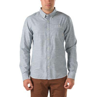 Vans Tressel Buttondown Shirt (dark Denim/white) Mens T-shirts
