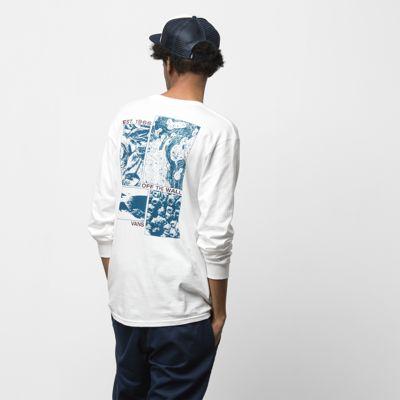 Vans Tide Pools Long Sleeve T-shirt (white)