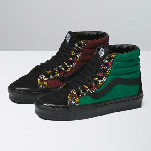 Vans Anaheim Factory Sk8-hi 38 Dx Shoe (og Velvet Red/green)