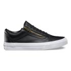 Vans Mens Shoes Skate Shoes Mens Shoes Mens Sandals Shoes Mens Shoes Leather Old Skool Zip (black/gold)