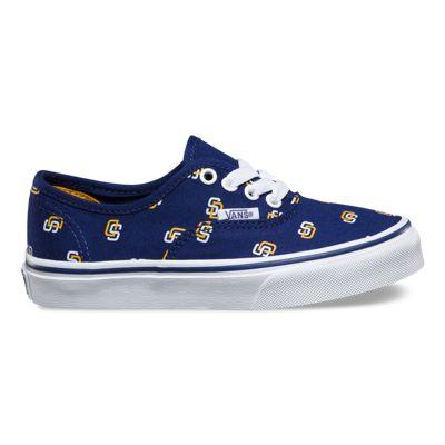 Vans Kids Mlb Authentic (san Diego/padres/blue)