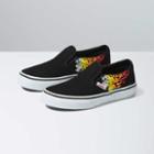 Vans Kids Classic Slip-on (ferocious Flame Racing Red/black)