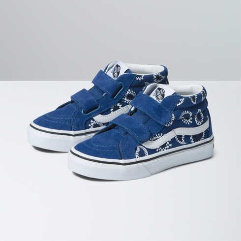 Vans Kids Sk8-mid Reissue V (check Paisley Navy)