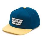 Vans Boys Full Patch Snapback Hat (gibraltar Sea/sulphur)