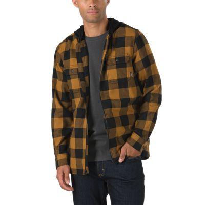 Vans Kenton Hooded Flannel Shirt (black/rubber)