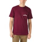 Vans Side Stripe Pocket T-shirt (burgundy)