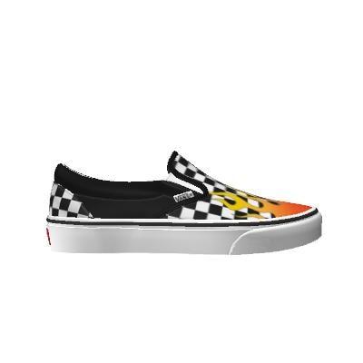 Vans Customs Flame Checkerboard Slip-on (customs)