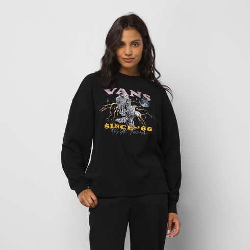 Vans Fli High Slouchy Pullover Crew (black)