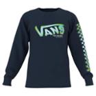 Vans Kids Headspin Long Sleeve T-shirt (dress Blues)