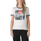 Vans Bit Beach Ringer Tee (marshmallow Dark Slate)