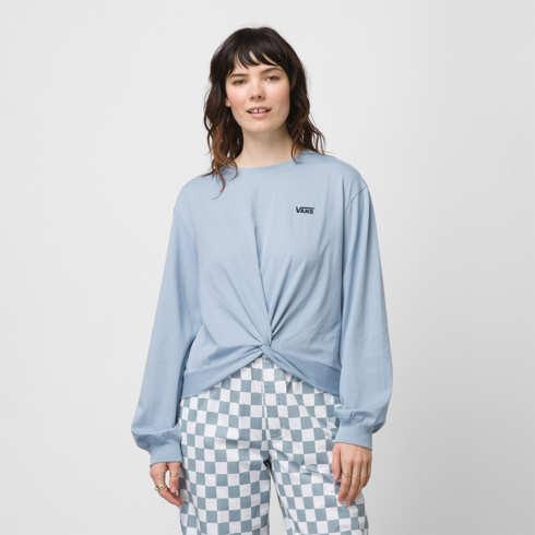Vans Knotty Long Sleeve Tee (ashley Blue)