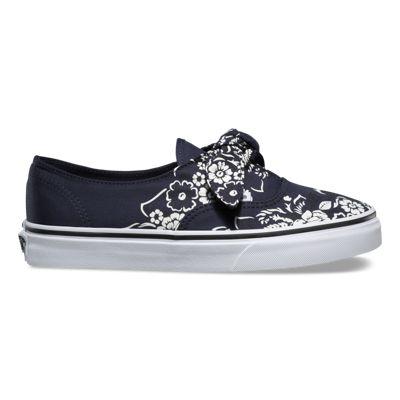 Vans Floral Bandana Authentic Knotted (parisian Night True White)