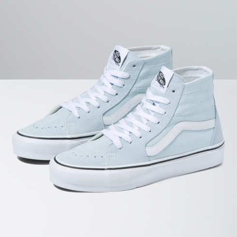 Vans Sk8-hi Tapered (suede/canvas Delicate Blue)