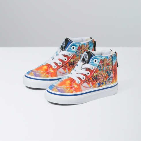 Vans X One Piece Toddler Sk8-hi Zip Shoe (punk Hazard Multi)