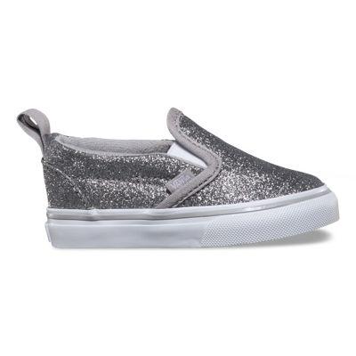Vans Toddler Shimmer Slip-on V (silver)