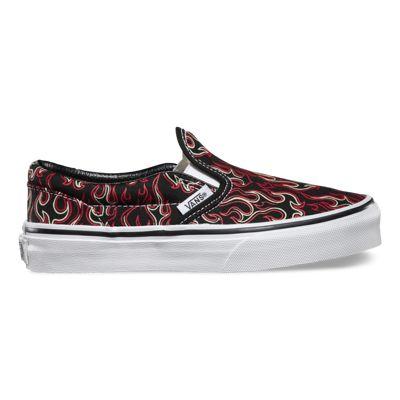 Vans Kids Flames Slip-on (black/true White)