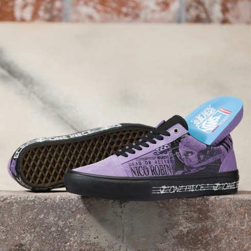 Vans X One Piece Skate Old Skool Shoe (purple)
