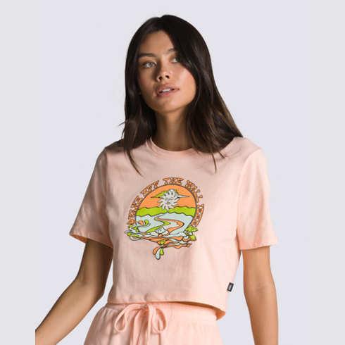 Vans Resort Mix Crop Tee (tropical Peach)