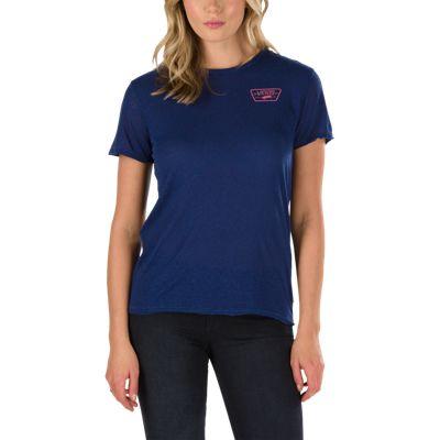 Vans Full Patch Boyfriend Tee (crown Blue)