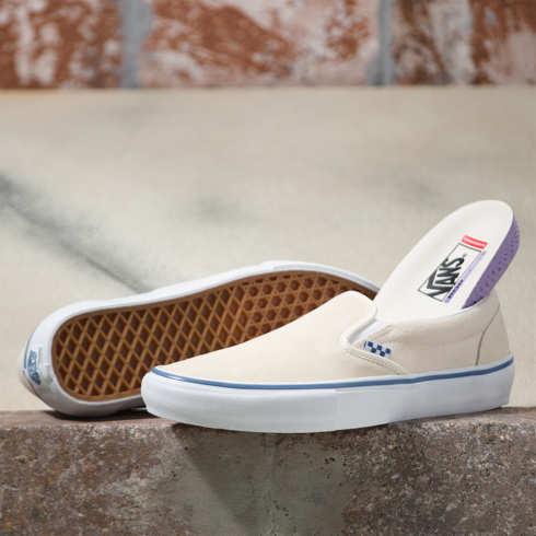 Vans Raw Canvas Skate Slip-on (classic White)
