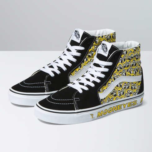 Vans X Mooneyes Sk8-hi (black/yellow)