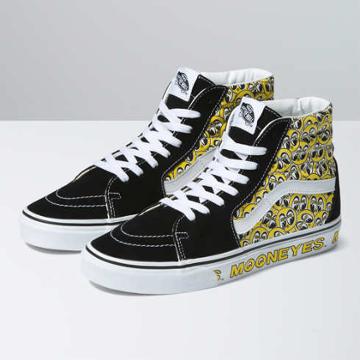 Vans X Mooneyes Sk8-hi (black/yellow)