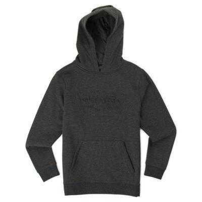 Vans Kids Embossed Full Patch Pullover Hoodie (black Heather)