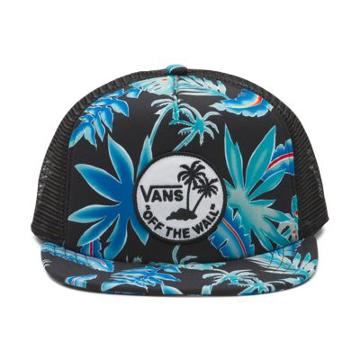 Vans Surf Patch Trucker Hat (black Pit Stop Floral)
