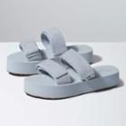 Vans Cayucas Slide Mega Platform (hairy Suede Gray Dawn)