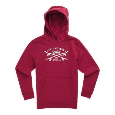 Vans Boys Skate Lock Up Pullover Hoodie (rhumba Red)