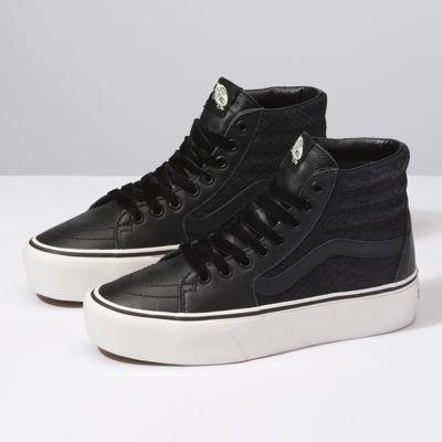Vans Leather Sk8-hi Platform 2.0 (snake/black)