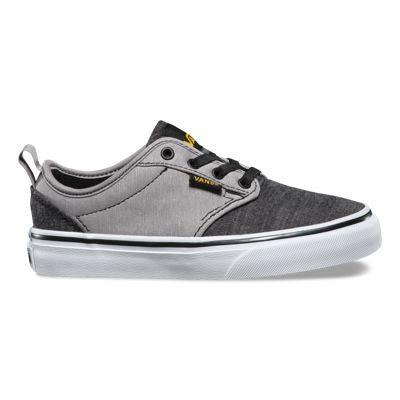 Vans Kids Atwood (rock Textile Black/white)