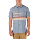 Vans Wensley Buttondown Shirt (blue Mirage Rockaway Stripe)