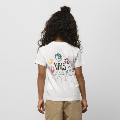 Vans Little Kids In Our Hands T-shirt (antique White)