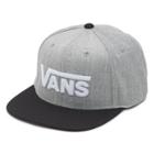 Vans Drop V Snapback Hat (heather Grey-black)